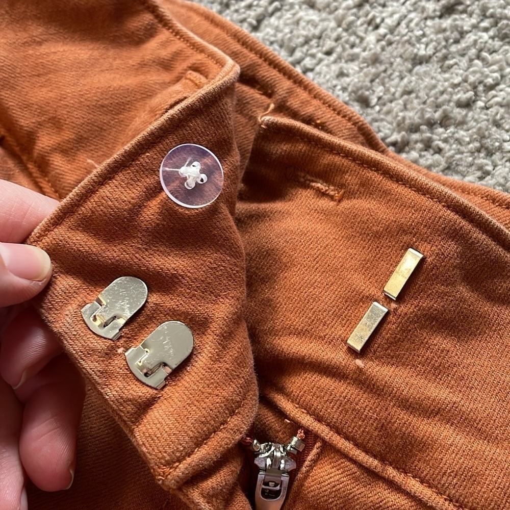 Ryegrass Burnt Orange High Waisted Shorts | Size 12 - Picture 6 of 12